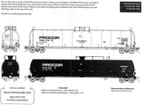 HO Scale Microscale 87-1466 Procor PROX Various Tank Cars Decal Set
