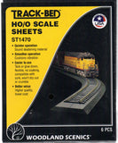 HO/O Scale Woodland Scenics ST1470 Track-Bed 5" x 24" Sheets (6) pcs