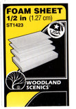 Woodland Scenics ST1423 Sub Terrain System ½ in (1.27 cm) Foam Sheet