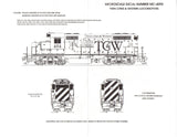HO Scale Microscale MC-4092 TC&W Twin Cities & Western Diesels (1989+) Decal Set