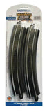 HO Scale Bachmann 44401 18" Radius Curve Steel E-Z Track (4) pcs