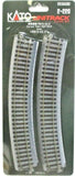 HO Scale Kato Unitrack 2-220 Curve Track 24" 610mm Radius pkg (4)