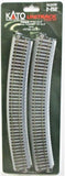 HO Scale Kato Unitrack 2-250 Curve Track 31-1/8" 790mm Radius pkg (4)