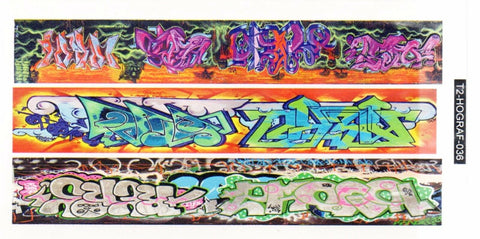 HO Scale T2 Decals HOGRAF036 Graffiti Decal Set #36