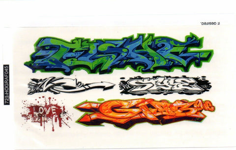 HO Scale T2 Decals HOGRAF045 Graffiti Decal Set #45
