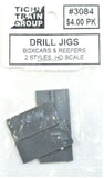 HO Scale Tichy Train Group 3084 Drilling Jigs for 18" Drop Grab Irons