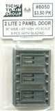 HO Scale Tichy Train Group 8050 2-Lite 2 Panel Doors pkg (6)