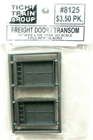 HO Scale Tichy Train Group 8125 Freight Door w/5 Lite Transom pkg (4)