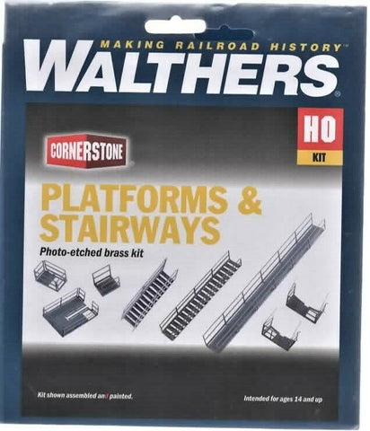 HO Scale Walthers Cornerstone 933-2939 Platforms and Stairways Kit