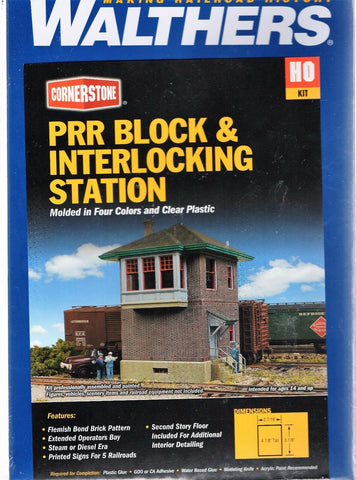 HO Scale Walthers Cornerstone 933-2982 PRR Block & Interlocking Station Kit