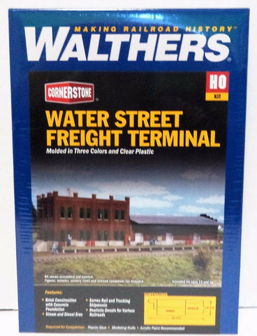 HO Scale Walthers Cornerstone 933-3009 Water Street Freight Terminal Kit