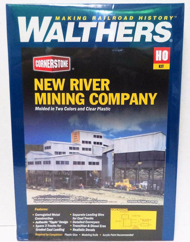 HO Scale Walthers Cornerstone 933-3017 New River Mining Company Building Kit