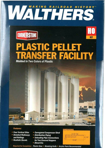 HO Scale Walthers Cornerstone 933-3081 Plastic Pellet Transfer Kit