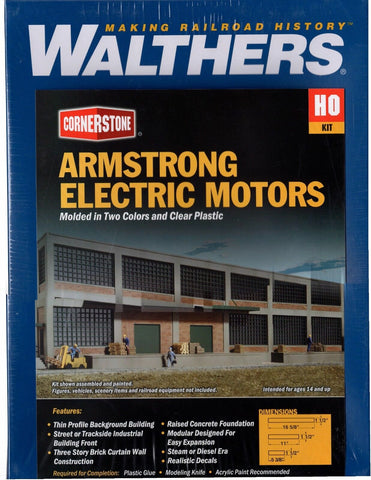 HO Scale Walthers Cornerstone 933-3172 Armstrong Electric Motors Background Kit