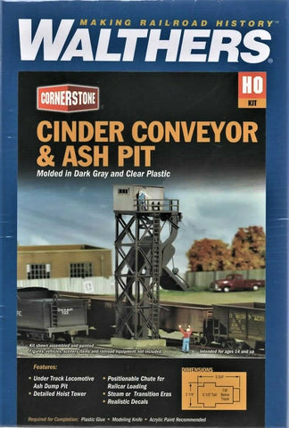 HO Scale Walthers Cornerstone 933-3181 Cinder Conveyor & Ash Pit Kit