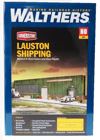 HO Scale Walthers Cornerstone 933-3191 Lauston Shipping Profile Building Kit