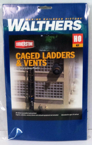 HO Scale Walthers Cornerstone 933-3515 Caged Ladders & Vents Kit