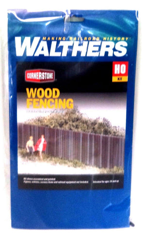 HO Scale Walthers Cornerstone 933-3521 Wood Fence Kit