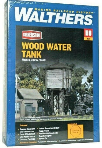 HO Scale Walthers Cornerstone 933-3531 Wood Water Tank Kit