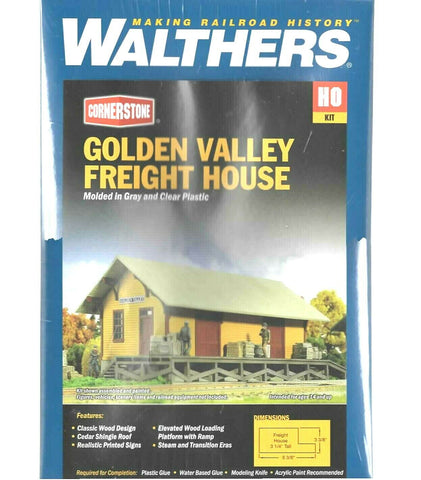 HO Scale Walthers Cornerstone 933-3533 Golden Valley Freight House Building Kit