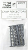 HO Scale Tichy Train Group 8027 Lamp Reflectors pkg (24)