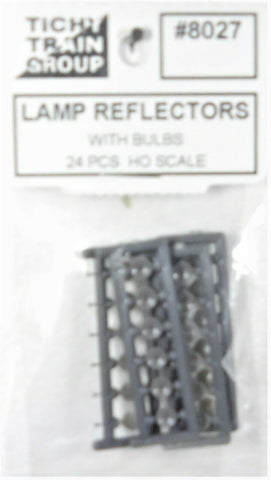 HO Scale Tichy Train Group 8027 Lamp Reflectors pkg (24)