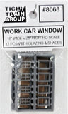 HO Scale Tichy Train Group 8068 Work Car Windows pkg (12)