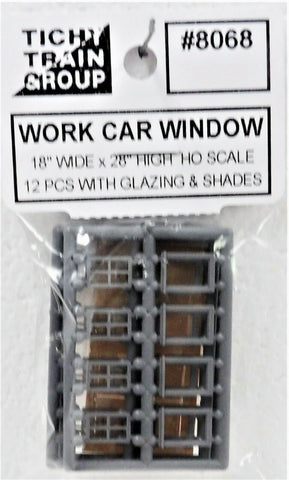 HO Scale Tichy Train Group 8068 Work Car Windows pkg (12)
