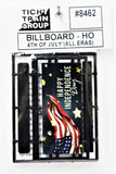 HO Tichy Train Group 8462 Happy Independence Day/4th Of July Billboard Kit