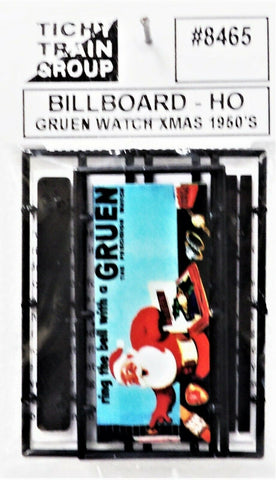HO Tichy Train Group 8465 Gruen Watch Christmas 1950's Billboard Kit