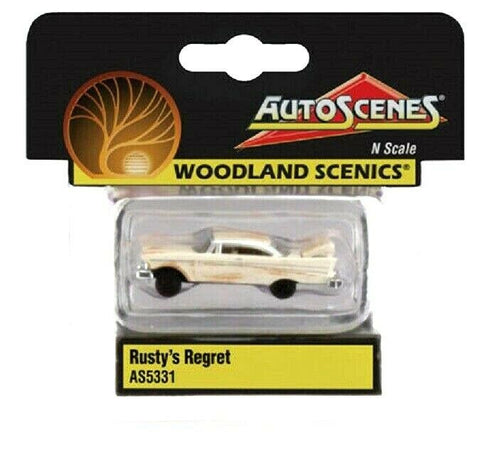 N Scale Woodland Scenics AutoScenes AS5331 Rusty's Regret Coupe