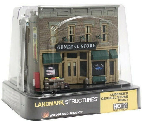 HO Scale Woodland Scenics BR5021 Lubener's General Store Built Ready Structure