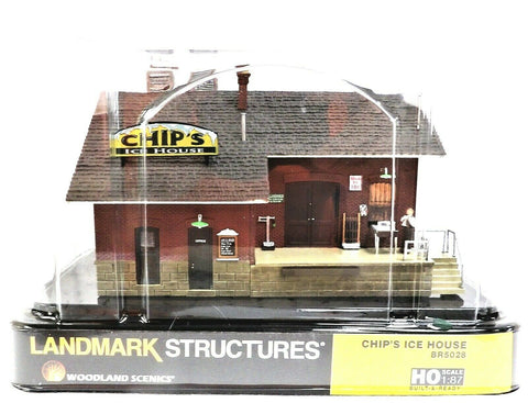 HO Scale Woodland Scenics BR5028 Chip's Ice House Built Ready Structure