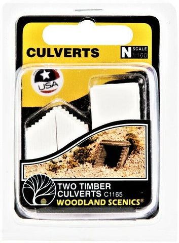 N Scale Woodland Scenics C1165 Timber Culvert Culvert