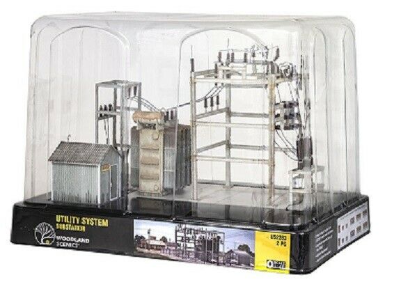 O Scale Woodland Scenics US2283 Utility System Substation Built-&-Read ...