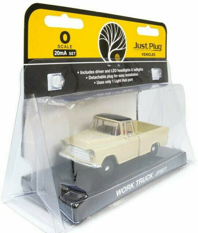 O Scale Woodland Scenics JP5977 Just Plug Lighted Work Truck