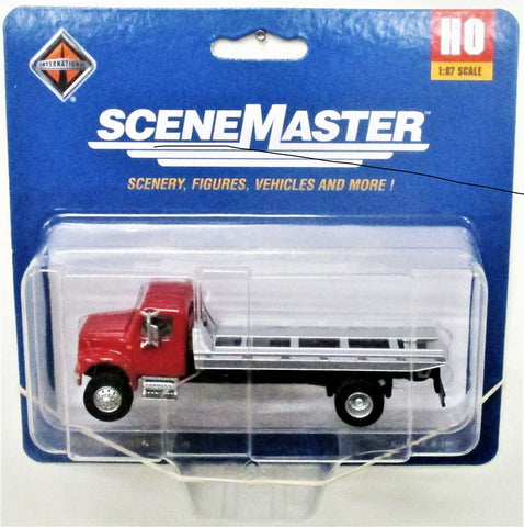HO Scale Walthers SceneMaster 949-11591 International 4900 Roll-Off Flatbed