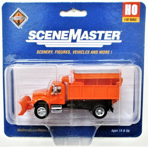 HO Scale Walthers SceneMaster 949-11793 International 4900 Snowplow Dump Truck