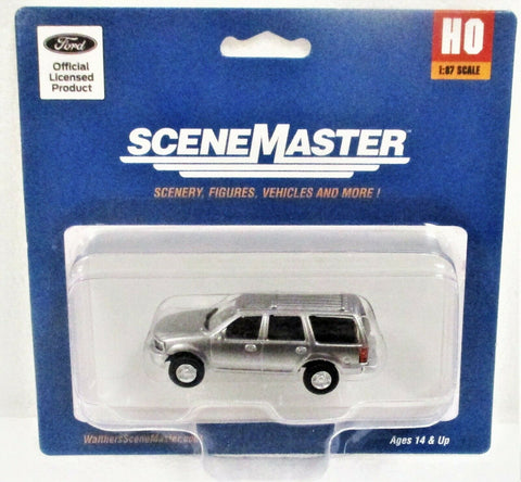 Walthers SceneMaster 949-12043 Ford Expedition Police Silver Unmarked Unit