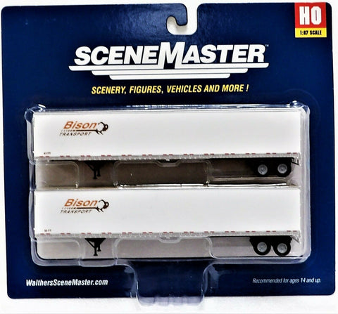 HO Scale Walthers SceneMaster 949-2461 Bison Transport 53' Trailers