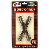 N Scale Atlas 2043 Code 55 45 Dergee Crossing Track