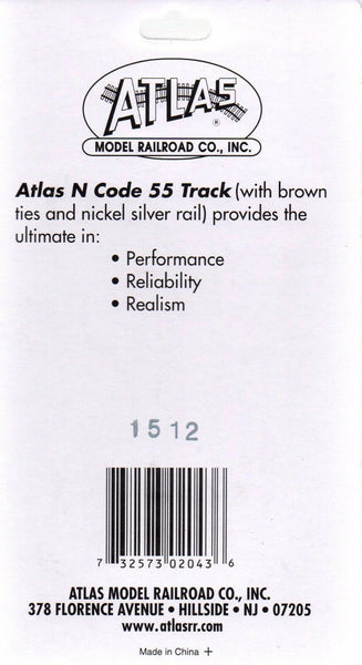 Atlas N Scale Code 55 30 Degree Crossing – Für Modelleisenbahn Nenngröße N