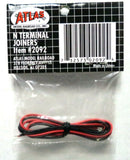 N Scale Atlas 2092 Code 55 Terminal Rail Joiners 1 pr