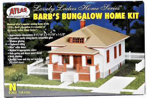 N Scale Atlas 2846 Barb's Bungalow Home Building Kit