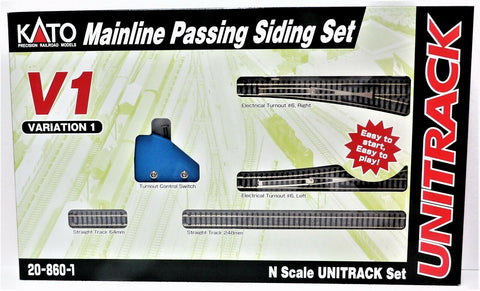 N Scale Kato Unitrack 20-860-1 V1 Mainline Passing Siding Set
