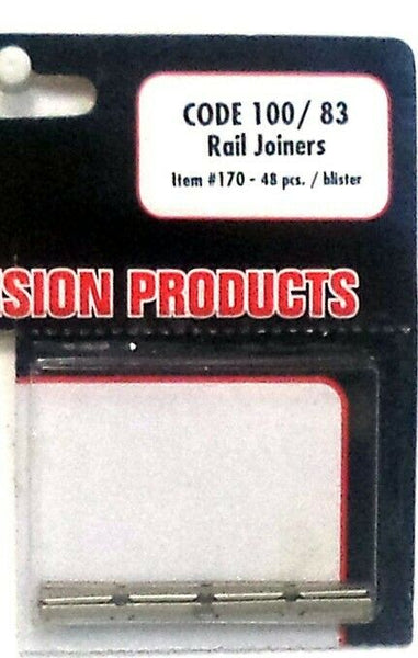 Atlas HO Scale 170 Code 100 Metal Railroad Track Rail Joiners / Connectors