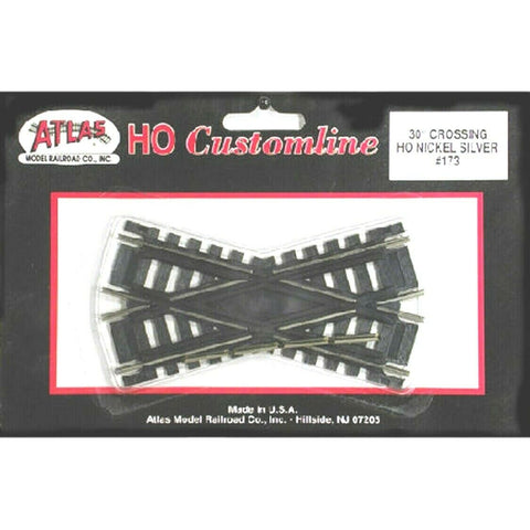 HO Scale Atlas 173 Code 100 30-Degree Custom Line Crossing