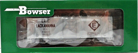HO Scale Bowser 42713 Gray Erie Lackawanna EL 74222 40' Single-Door Steel Boxcar