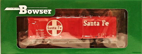 HO Scale Bowser 42733 Santa Fe ATSF 1444427 40' Single-Door Steel Boxcar