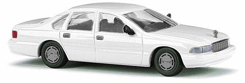 HO Scale Busch 89122 White 1995 Chevrolet Caprice Sedan